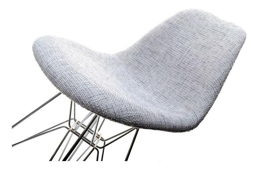 Stolička Epsie (sivá + chrómová)