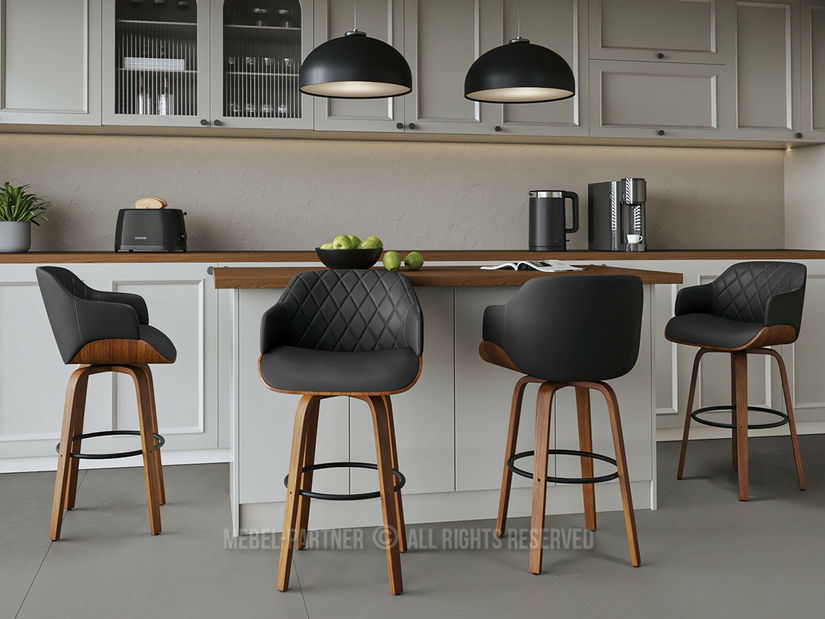 Scaun bar Samriano (negru)