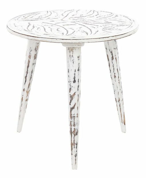 Set 2 buc măsuțe laterale Chaza (alb)