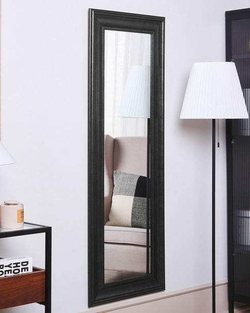 Nástenné zrkadlo Lunza (čierna)