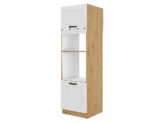 Dulap de bucătărie pentru alimente Lucid 60 DPM 210 2F (stejar artisan + alb)