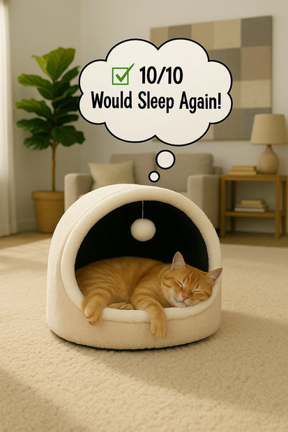 Peliešok pre mačky Alasia (krémová)