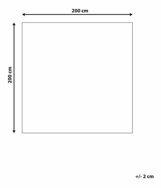 Koberec 200x200 cm Emeralda (svetlohnedá)