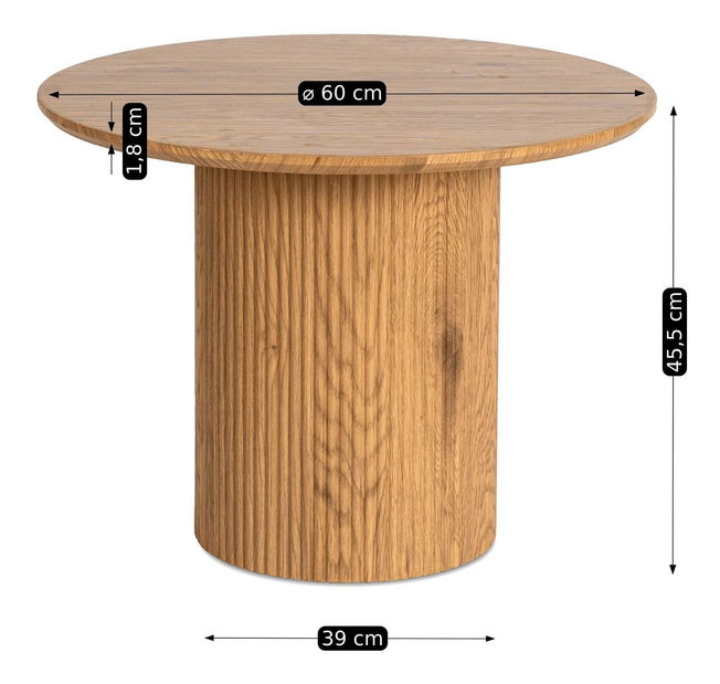 Stolić za kavu Mayoristas (hrast) 