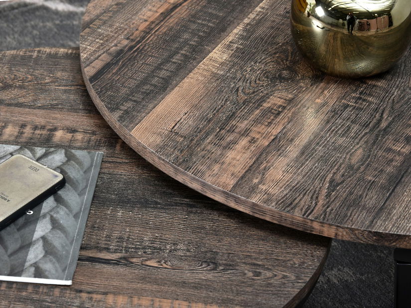 Măsuță de cafea Kolja Zest Xl (stejar + negru)