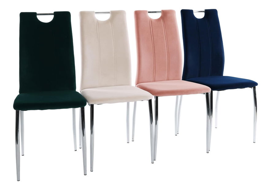 Scaun de sufragerie Don Juan NEW (smaragd + Crom)