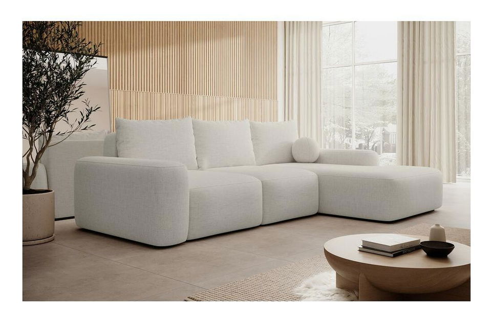 Kutna garnitura Carlito (D) (krem + crna)