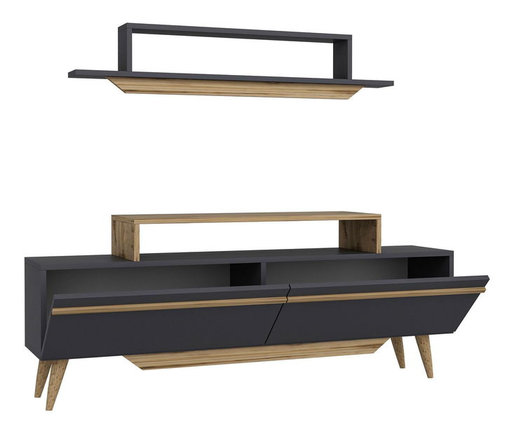 Obývacia stena Tebeka 2 (orech + antracit) 