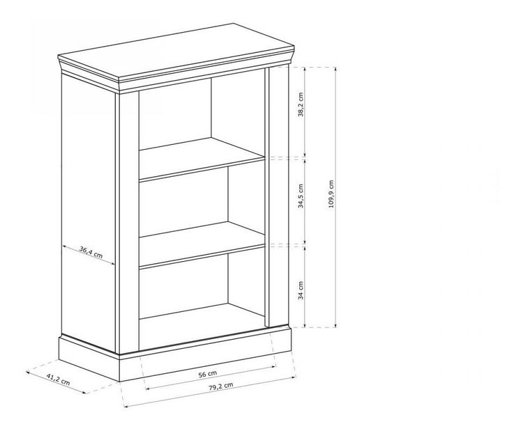 Komód Atena 03 (arany craft)