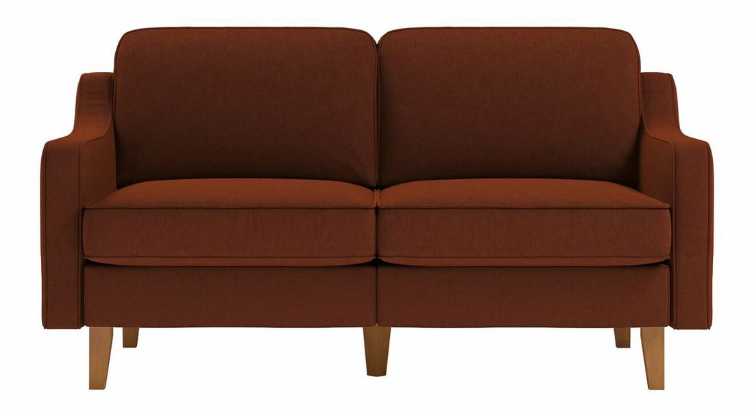 Pohovka dvojsedačka Robia 2 (tehlová + orech)