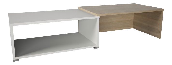 Konferenčný stolík Dron (dub sonoma + biela) *bazár