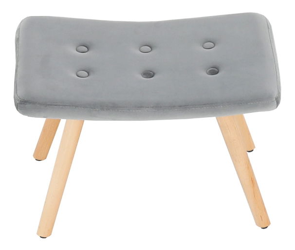 Kreslo s taburetkou Lance New (sivá) *bazár