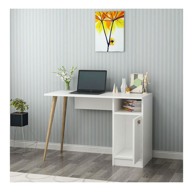 PC asztal Muduti (fehér) 