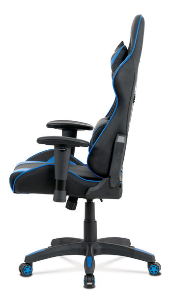 Fotoliu de birou Marix-BLUE (Negru + Albastru)
