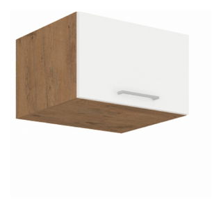 Horná kuchynská skrinka 60 NAGU-36 1F Velaga (biely lesk + dub lancelot)