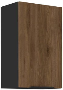 Felső konyhaszekrény Manana 45 G 72 1F (korpus: matt fekete + front: okapi dió)