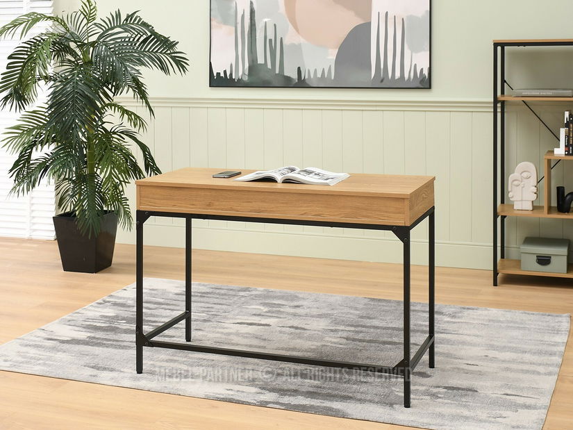 Masă PC Kaplan (stejar + negru)