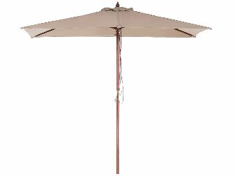 Umbrelă de grădină 144 cm FLAME (lemn) (bej nisipiu)