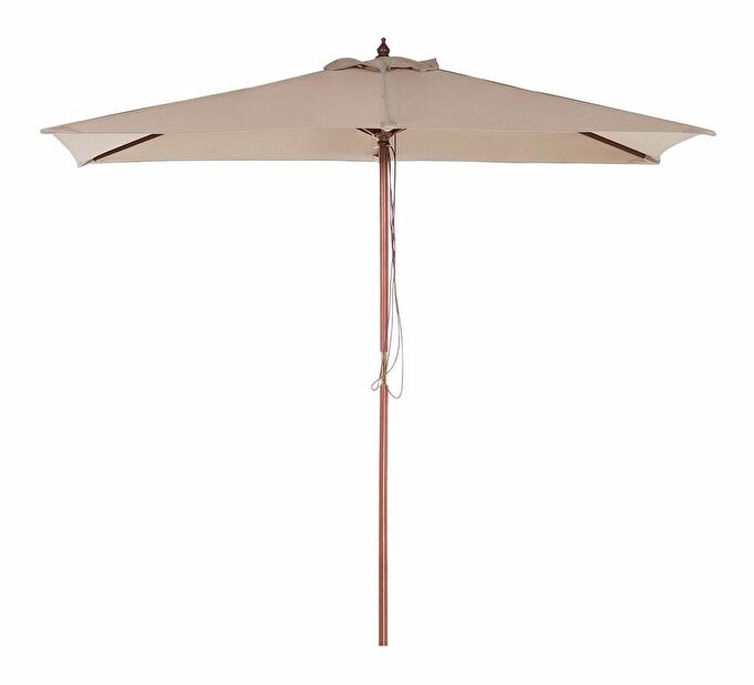 Umbrelă de grădină 144 cm FLAME (lemn) (bej nisipiu)