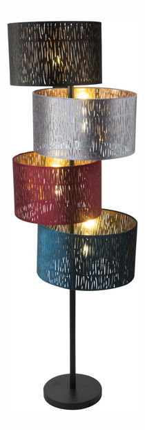 Stojanové svietidlo Ticon 15266S3 (moderné/dizajnové) (čierna + multicolor)