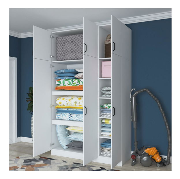 Dulap cu rafturi Bafaretta 4 (alb)