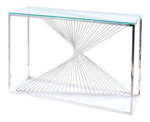 Masă de cafea Freddie (Sticlă + Cromat)