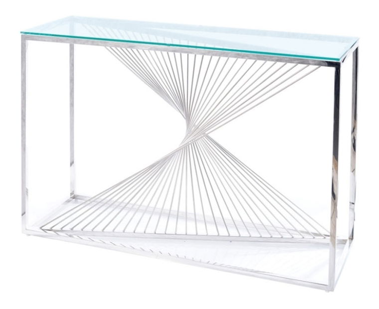 Dohányzóasztal Freddie (Üveg + króm)