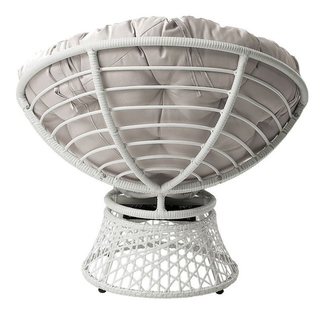 Kerti forgófotel Arliss (korpus) (fehér + szürke)