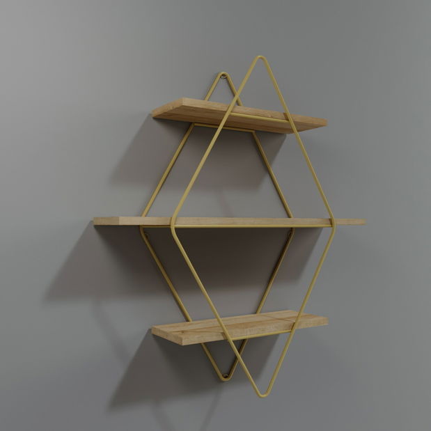 Polička Bolen (Zlatá + Dub)