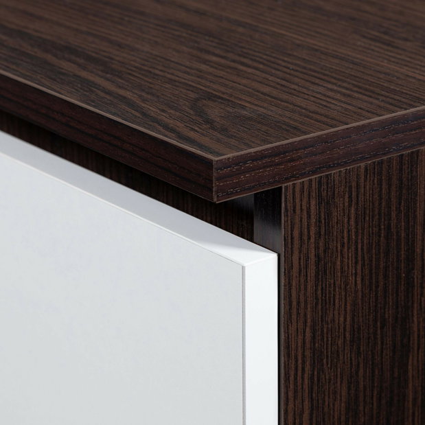 Comodă cu sertare Kuwait 3D 3D (wenge + alb)