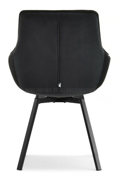 Scaun Aranbura (negru + crom)