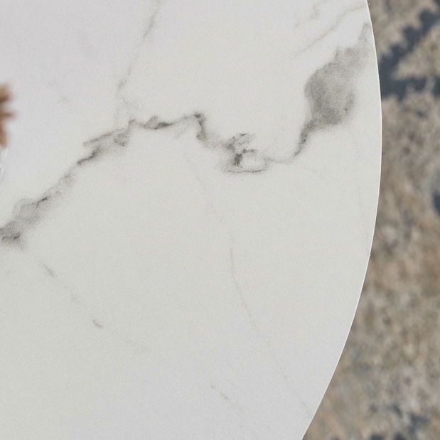 Stolić za kavu Aparentar Max (bijeli mramor + zlatna) 