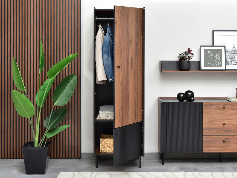 Policová skriňa Protegidas P02 (čierna)