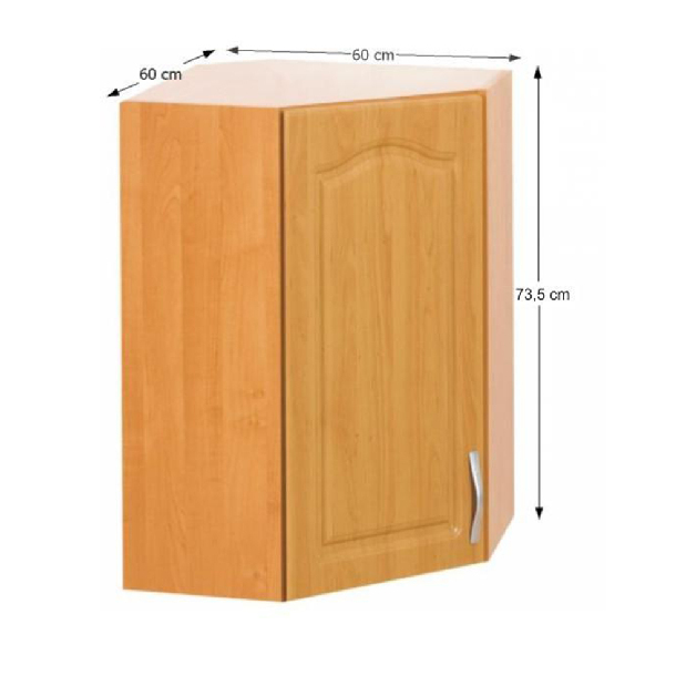 Dulap superior de bucătărie, de colț Leite MDF klasik W60/60/S arin (S)