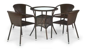 Vrtni stol Miras (tamno smeđa)