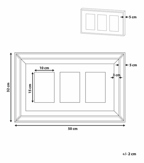Fotorámik SANA (strieborná) (3 fotografie)