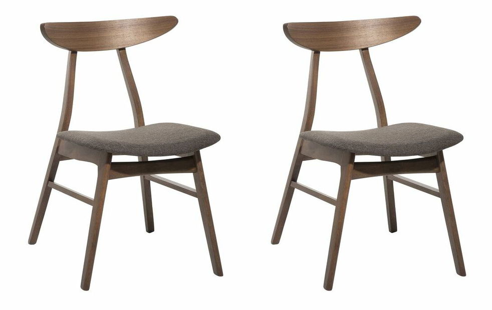 Set 2 buc. scaune pentru sufragerie Linch (gri)