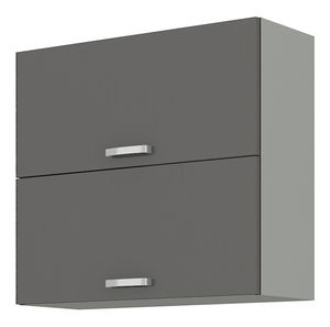 Felső konyhaszekrény Gonir 80 GU 72 2F (szürke + szürke)