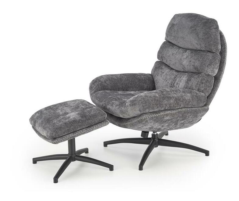 Fotoliu balansoar Dadario (gri)