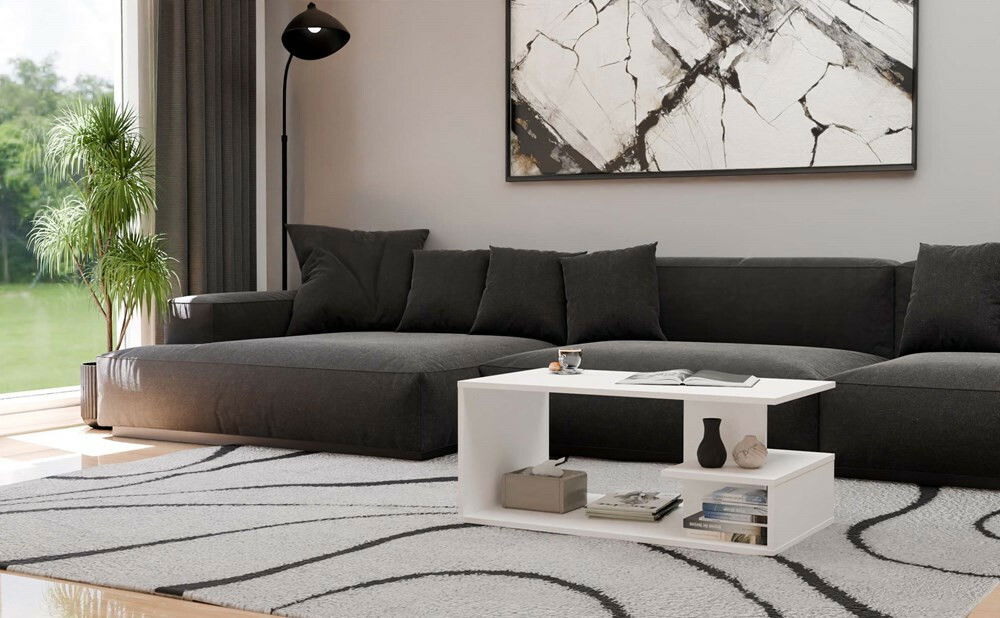 Konferenčný stolík Disfruta 1 (biela)