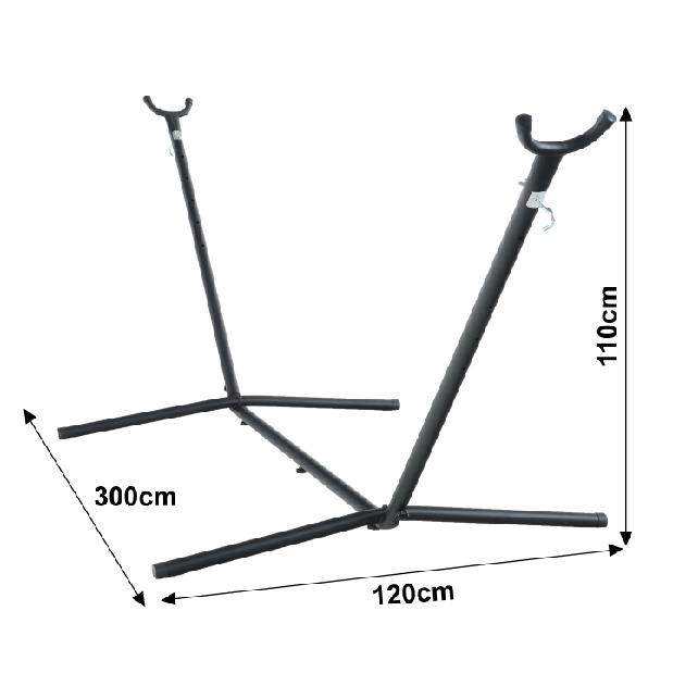 Stojan na hojdaciu sieť Olato typ 1 (čierna)