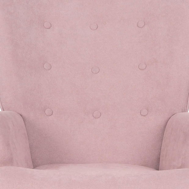 Fotoliu cu suport picioare Avanzabamos (roz)