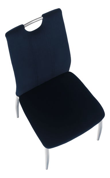 Jedálenská stolička Don Juan NEW (modrá + chróm)