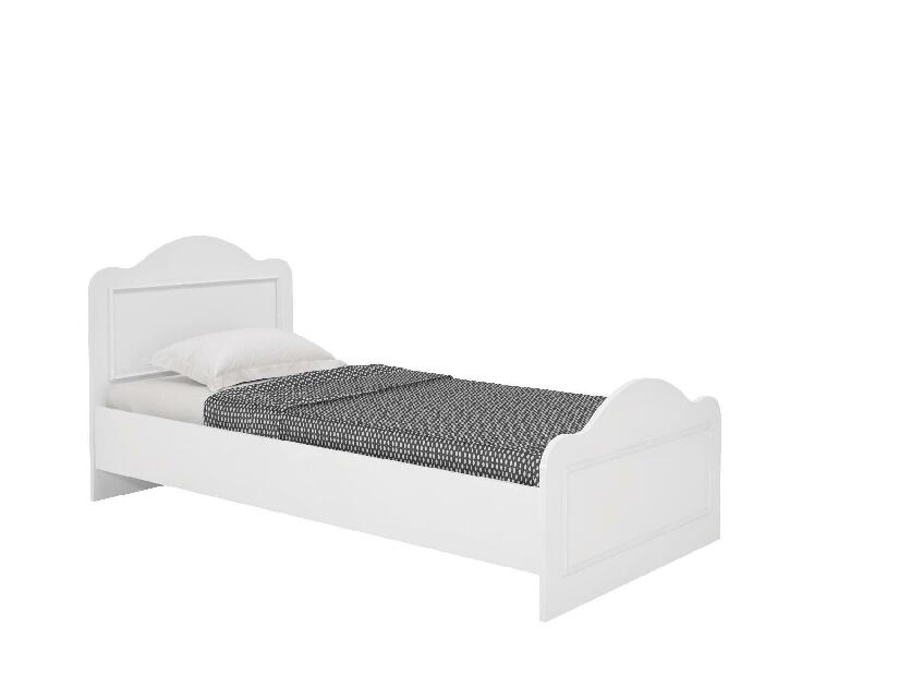 Egyszemélyes ágy 90 cm Lalipe (fehér) (ágyráccsal)