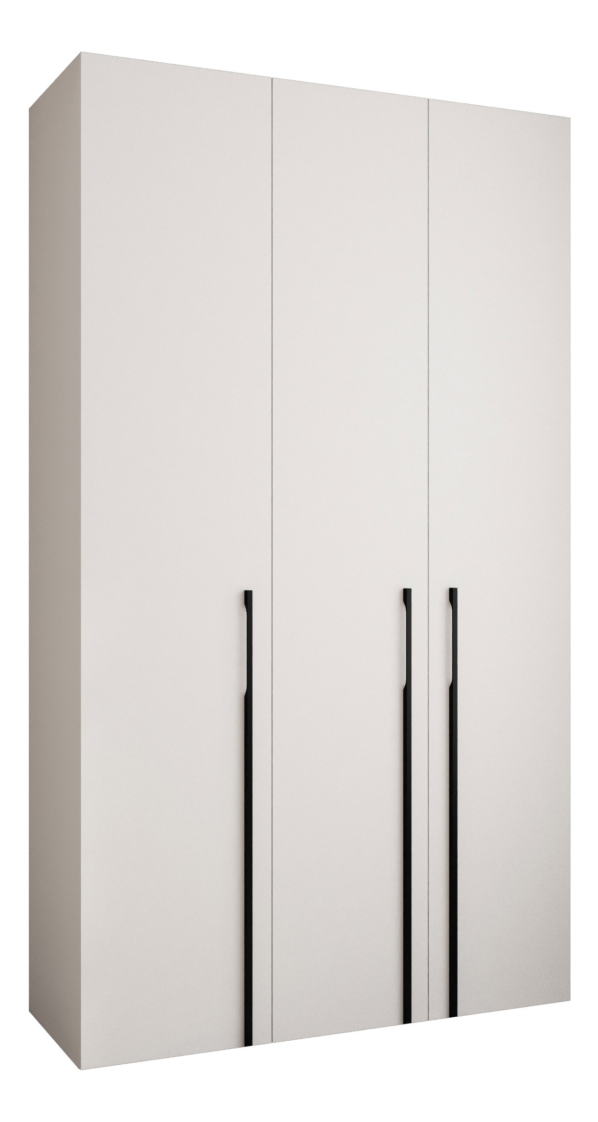 Dulap de haine 140 cm Carmela 40-3 (alb + Negru)