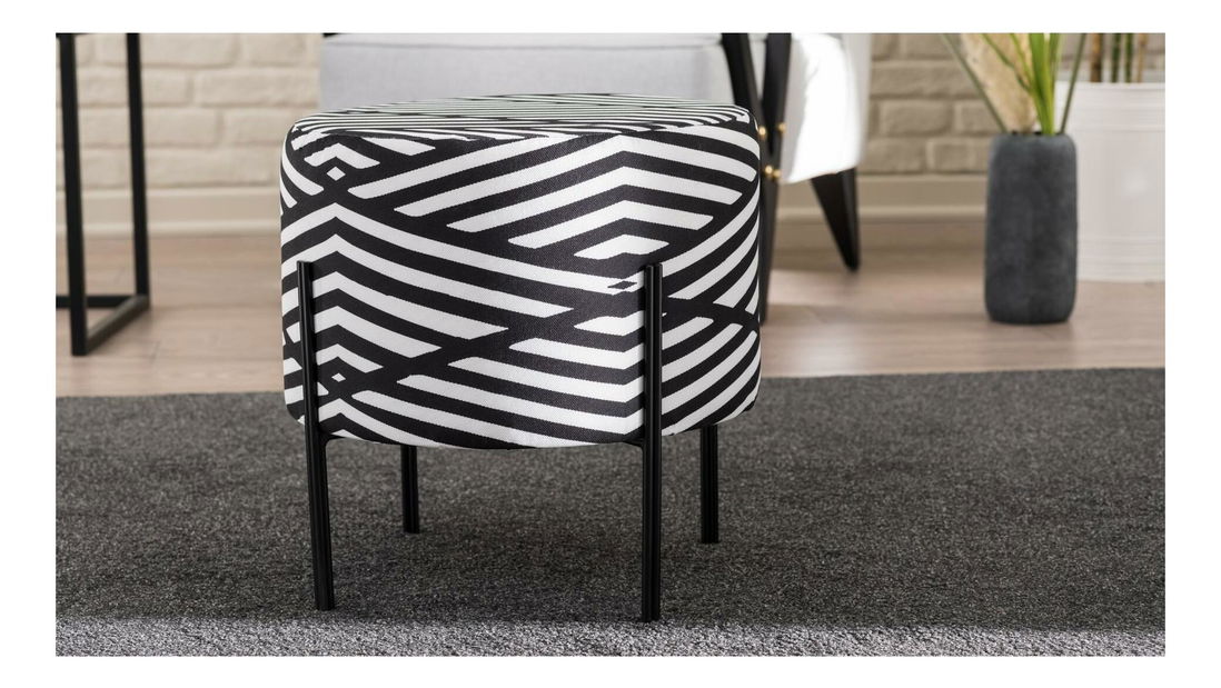 Tabure Flowarena (crna + bijela)