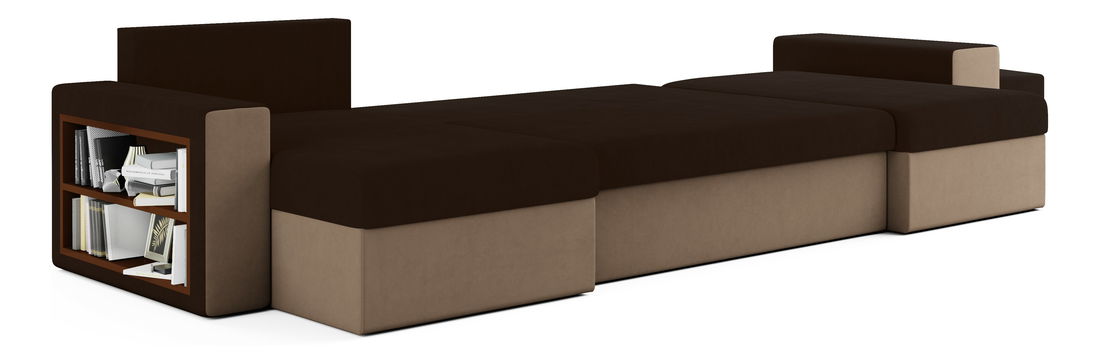 Kutna garnitura Baltimore (smeđa + crna)