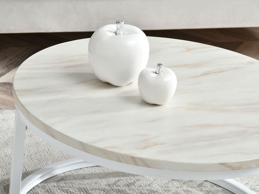 Stolić za kavu Kolja stolić S (bež + bijela)