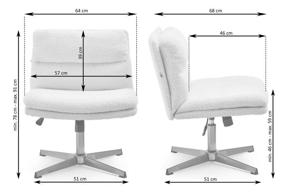 Scaun Sky (gri + auriu)