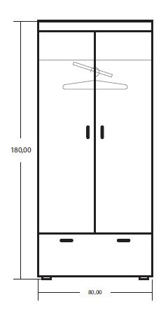Dulap de haine Max 1